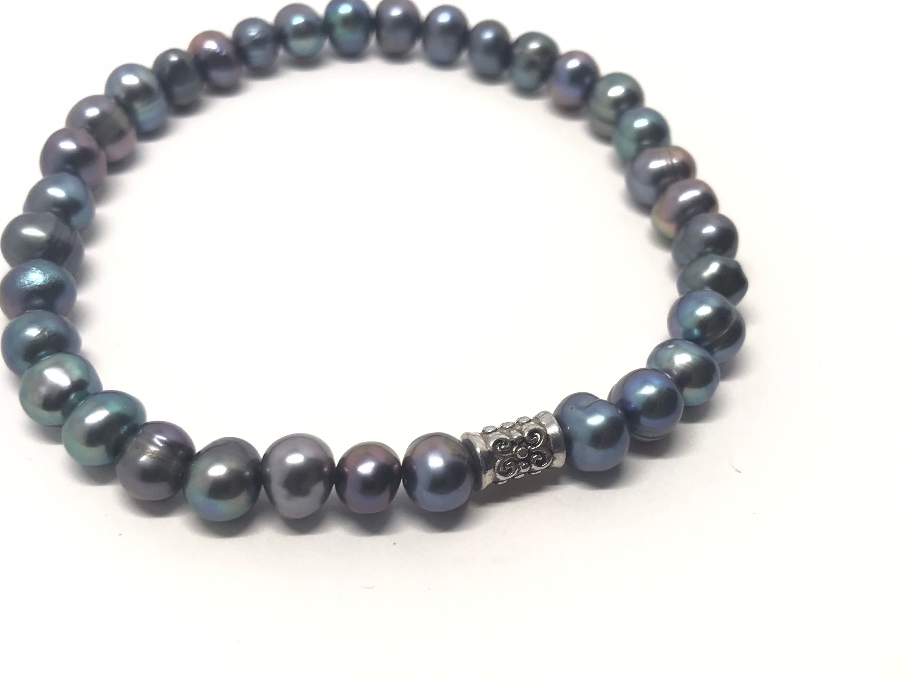Rainbow Freshwater Potato Pearls Bracelet - Etsy