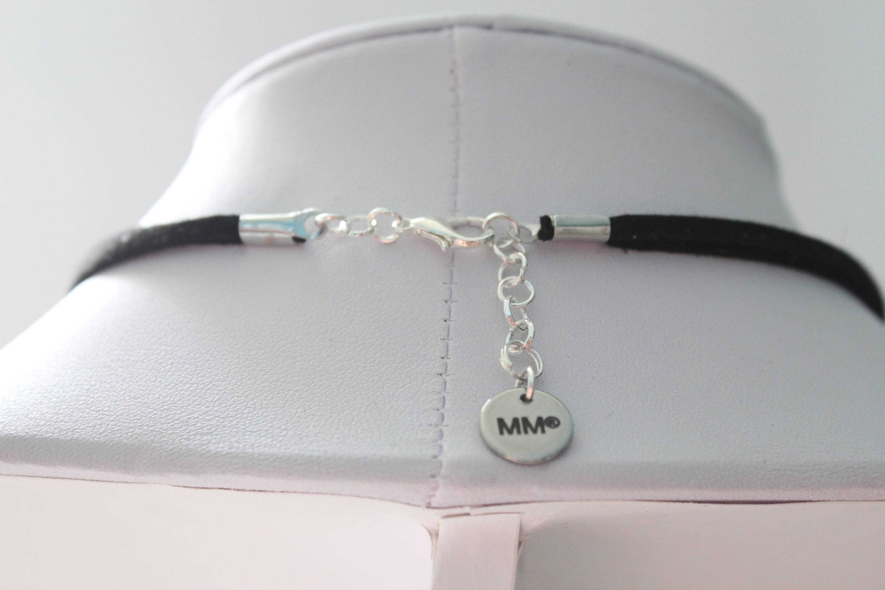 Collana con ciondolo in pietra naturale - Quarzo / Diaspro dalmata / Giada blu - Acciaio inossidabile dorato - Regalo da donna