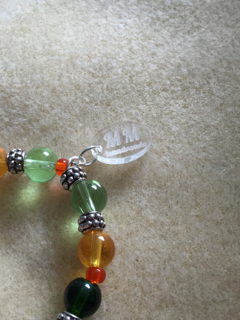 Yellow and Green Seahorse Charm Bracelet
