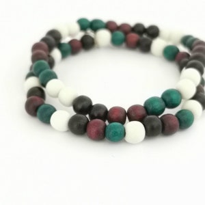 Men&#39;s and Women&#39;s Bracelets - 2 Pack of Earth Tones Wooden Bracelets / Multipack