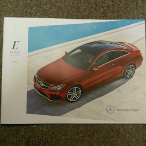 2014 Mercedes Benz E Class Coupe Cabrio Sales Brochure Manual Oem
