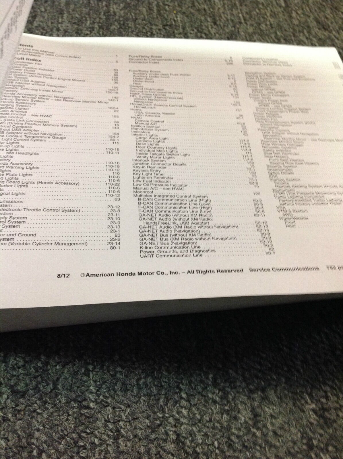 Genuine 2013 Honda Pilot Owner's Manual - Factory Operator Guide Book With Fuse & Fluid Info 11 thumbnail image