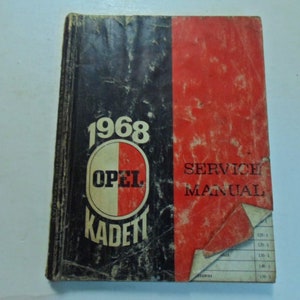 1968 Opel Kadett Service Shop Repair Manual Water Damaged Factory Oem Book 68