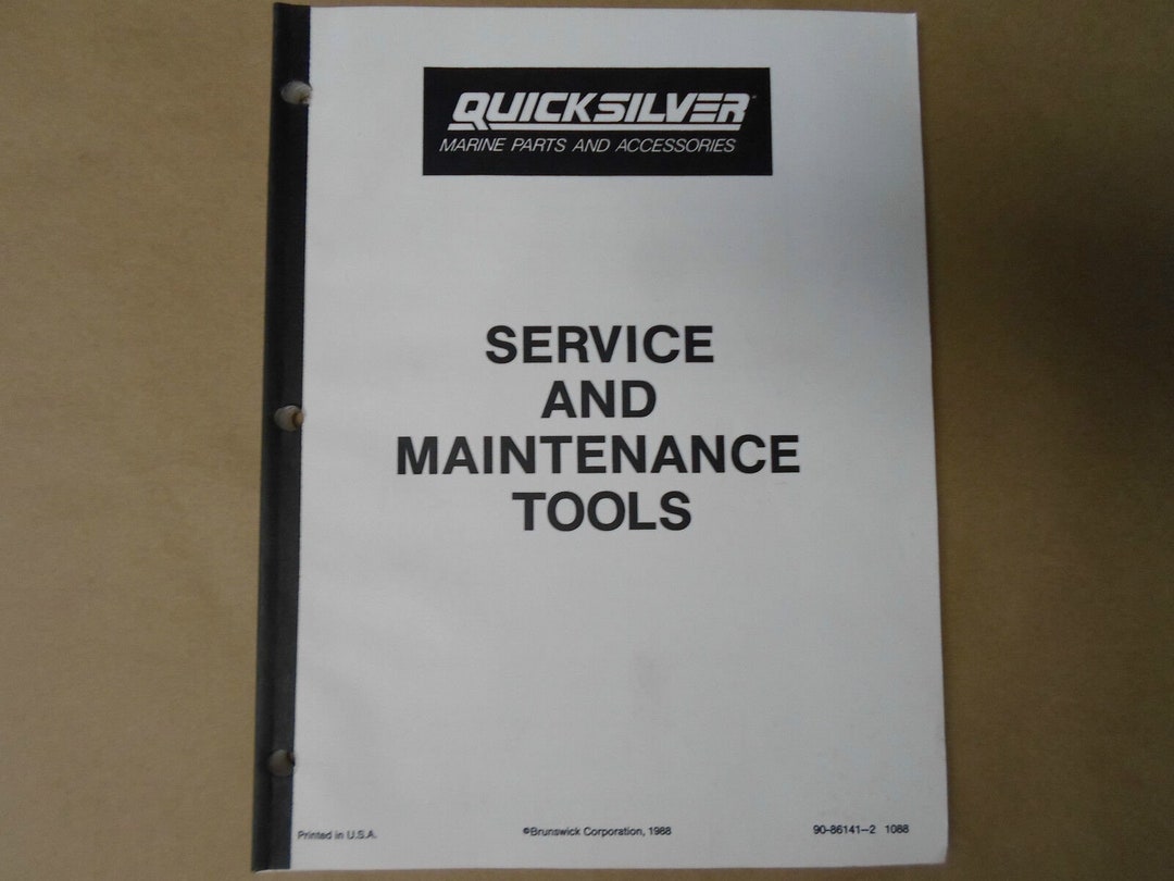 1988 Quicksilver Marine Parts and Accessories 90861412 OEM 88 Boat Etsy