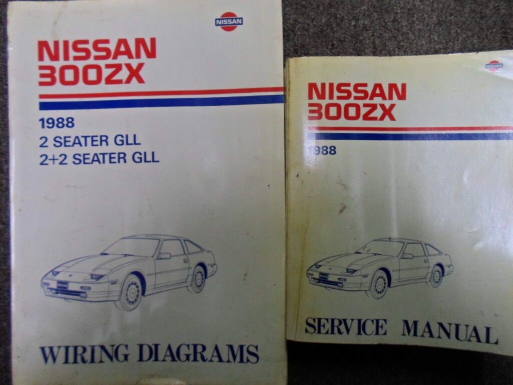 1988 Nissan 300zx 300 Zx Service Repair Shop Manual Set