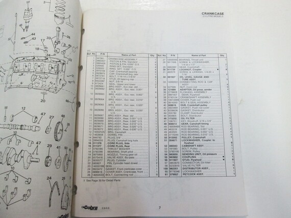 1986 Omc Cobra Stern Drives 2.5 3.0 Parts Catalog Manual Water Damage Stains Oem View 4