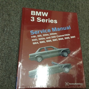 1984 1985 1986 1987 1988 1989 1990 BMW 3 SERIES Service Shop Repair Manual x
