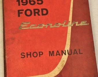 1965 Ford Econoline E Series E Van Service Repair Shop Manual Oem