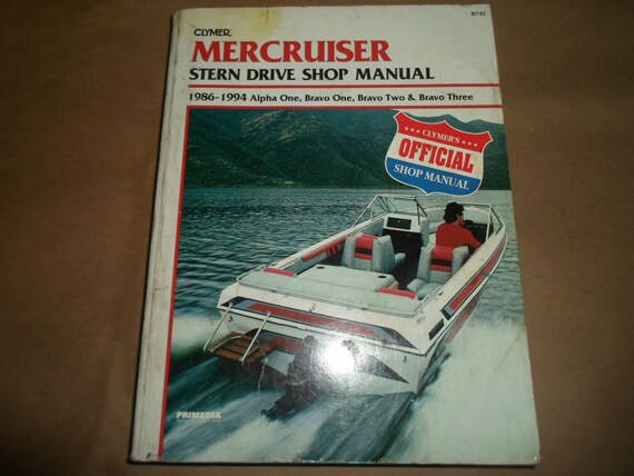 Manuel De Réparation Mercury MerCruiser - Modèle 1995 - Entraînement Z (Occasion, Bon état)