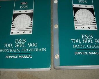 1998 Ford F&B 600 700 800 900 LKW Service Werkstatt Reparaturanleitung Set Werk Oem