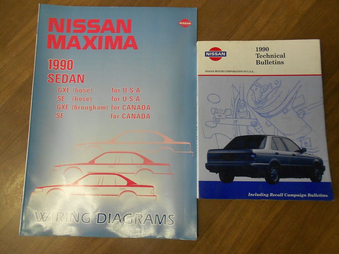 1990 Nissan Maxima Wiring Diagram SET Service Repair Manual Factory OEM