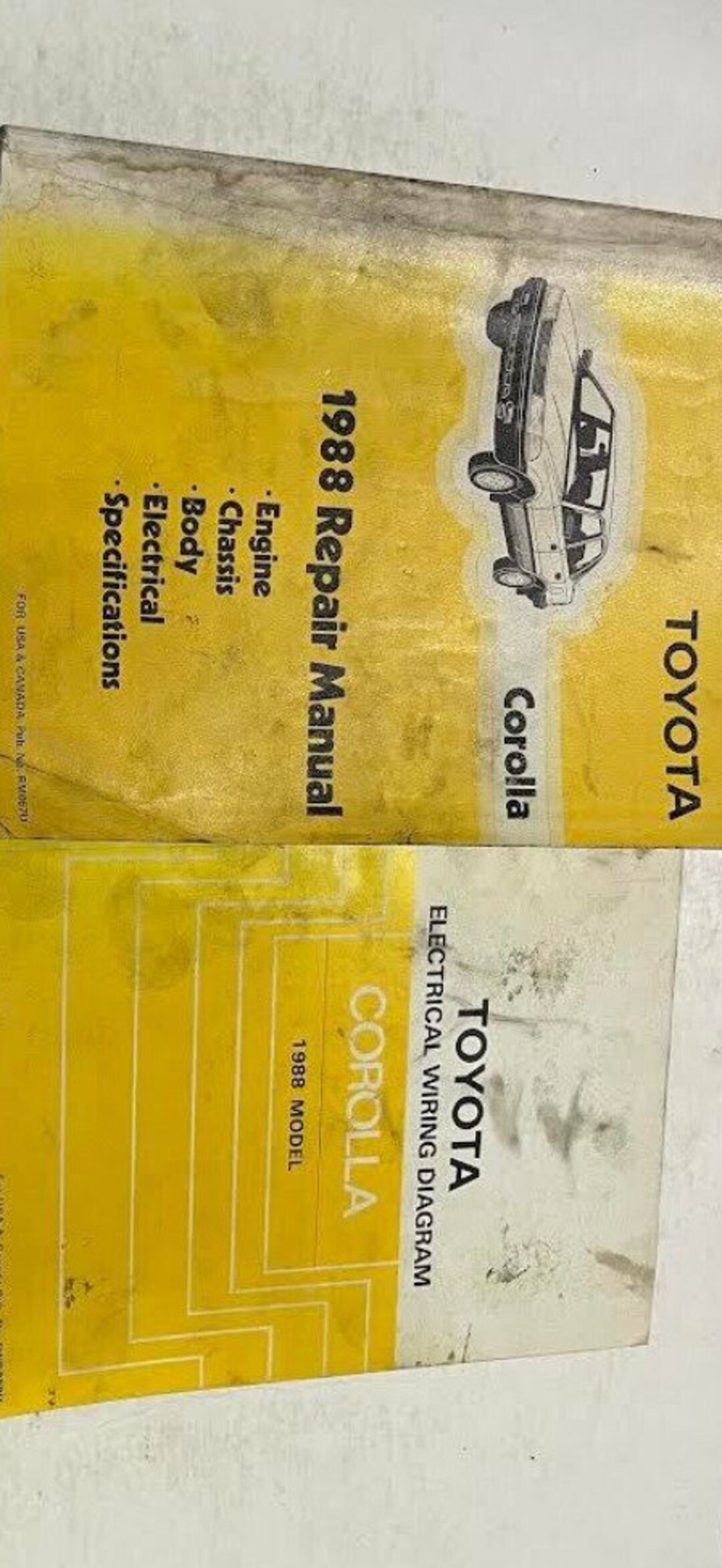 1988 Toyota Corolla Service Shop Repair Manual Oem Etsy