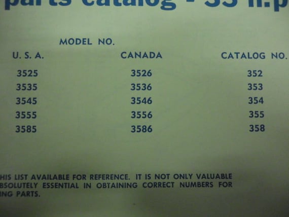 1968 Chrysler Outboard 35 HP Parts Catalog Factor… - image 2