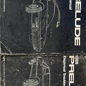 1988 Honda PRELUDE Service Workshop Repair Shop Manual Set W ETM