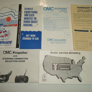 1970s Evinrude Outboards Models 25 35 Owners Operator Manual FACTORY OEM DEAL
