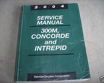 2004 Chrysler 300M Concorde DODGE Intrepid Service Shop Repair Manual