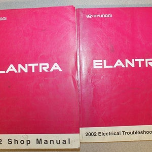 2002 Hyundai Elantra Service Repair Shop Manual Set W Wiring Diagrams Oem