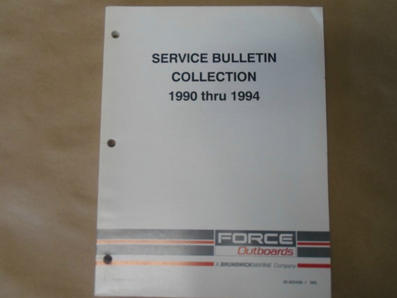 1990-1994 Force Outboards Service Bulletin Collec… - image 1