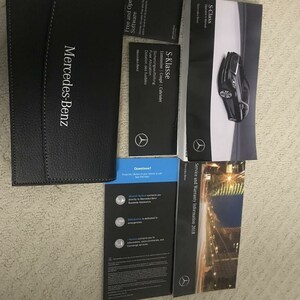 2018 Mercedes Benz S Class S600 S550 S63 S65 Owners Operators Manual Set Oem