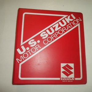 1985 1986 Suzuki Vs700gl Vs700gle Service Repair Manual Binder Set Stained Oem