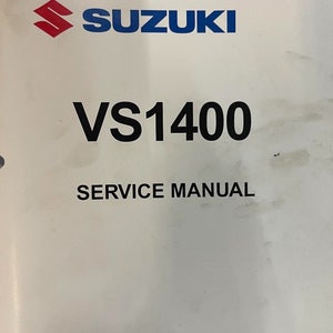 1987 2008 Suzuki VS1400 Intrude Volusia Boulevard Instrukcja serwisowa 99500-39159-03E