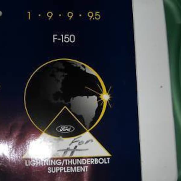 1999.5 Ford F150 Lighting Thunderbolt Service Manual