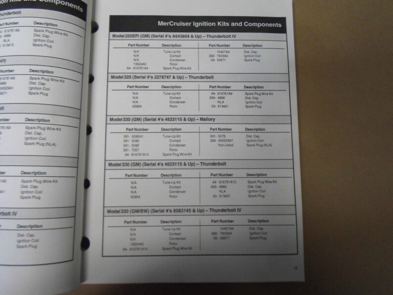 1993 Quicksilver Marine Parts and Accessories Engine Service Etsy