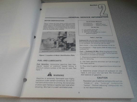 1981 Chrysler Outboard Service Manual 55 HP OEM B… - image 4