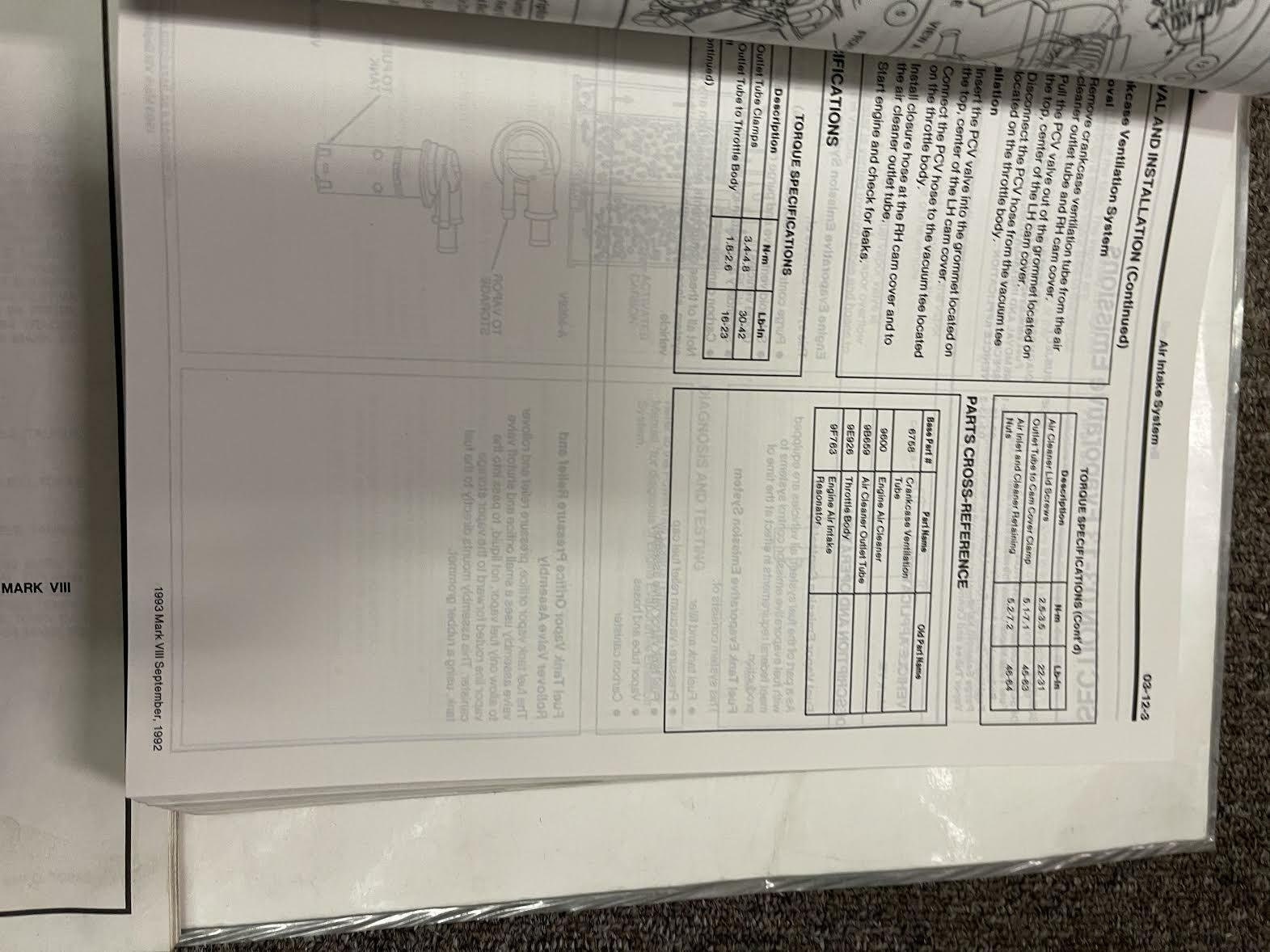 1993 Lincoln Mark Viii Service Repair Shop Manual Set Etsy