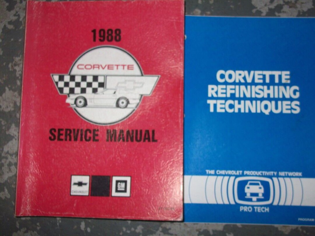 1988 Chevrolet Chevy Corvette Service Repair Shop Manual Set W