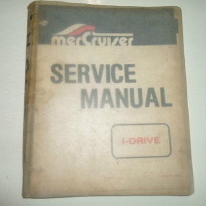 1981 Mercruiser I-Drive I Drive Service Manual Binder Edition Factory Damaged 81