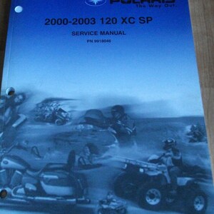 2000 2001 2002 2003 Polaris 120 XC SP Service Repair Shop Manual 9918046
