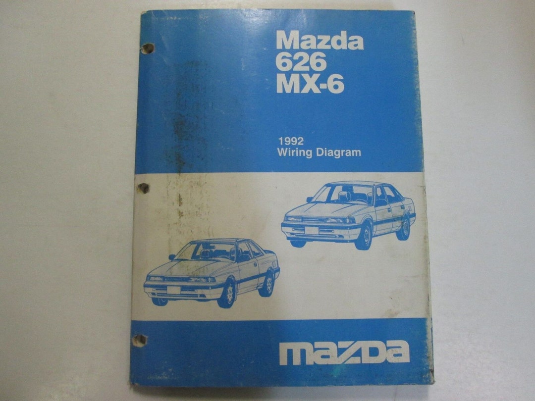 1992 Mazda 626 MX-6 MX6 Electrical Wiring Diagram Service Repair