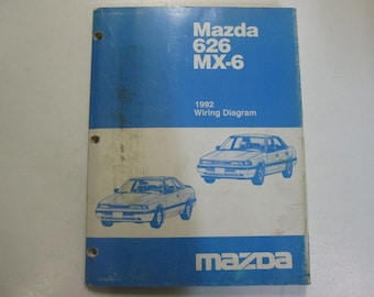 1992 Mazda 626 MX-6 MX6 Electrical Wiring Diagram Service Repair Shop Manual OEM