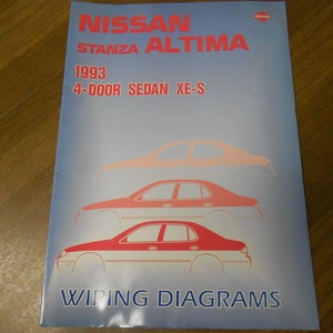 1993 Nissan Stanza Altima Service Repair Shop Manual Wiring Diagram FACTORY 93