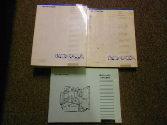 Buy 1996 Hyundai Sonata Service Repair Shop Manual 3 Vol Set.