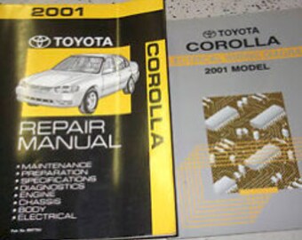 2001 TOYOTA COROLLA Service Reparatiewerkplaats Werkplaatshandboek SET W Ewd Factory