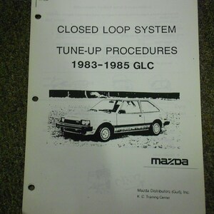 1983-1985 Mazda GLC Tune Up Procedures Service Repair Shop Manual OEM 83 84 85