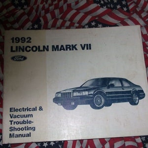 1992 Lincoln Mark VII MARK VIII Elektrische Schaltpläne Service Shop Handbuch