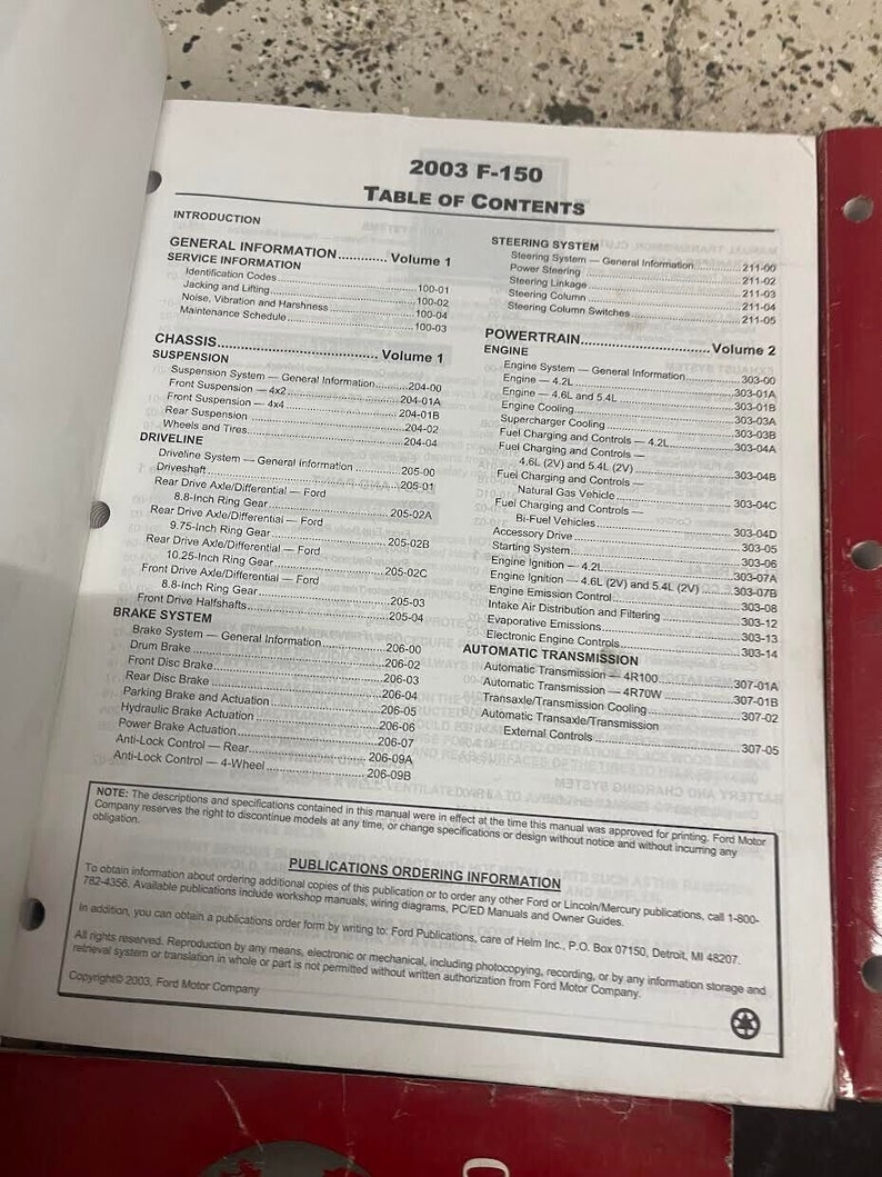 2003 Ford F150 F150 Truck Service Shop Repair Manual Set W Etsy