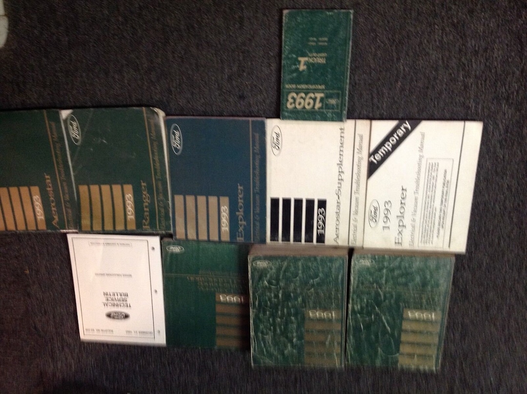 1993 Ford Explorer Ranger Aerostar Service Shop Repair Manual Set W ...