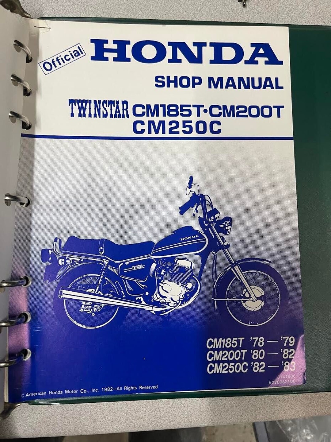 1978 1979 1980 1981 1982 1983 HONDA TWINSTAR CM185T CM200T CM250C