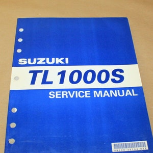 1998 1999 2000 2001 Suzuki TL1000S Service Repair Manual OEM 99500-39144-03E
