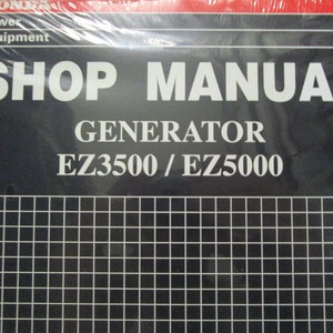 Honda EZ3500 EZ5000 Generator Service Repair Shop Manual OEM 61ZS400