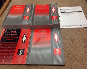 1995 Chevrolet CK GMC Tahoe Silverado Suburban Service Shop Reparatur Handbuch Set