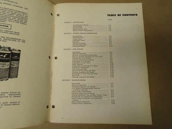 1971 Johnson Outboards Service Shop Repair Manual… - image 2