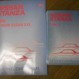 1990 Nissan Stanza Service Repair Shop Manual SET Factory OEM 90