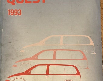 1993 NISSAN Quest Service Reparatur Werkstatt Werkstatt Handbuch Original