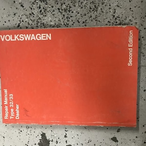 1974 1975 1976 1978 1979 VW VOLKSWAGEN DASHER Shop Service Repair Manual 2ND Edi