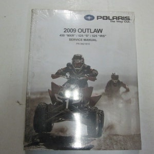 2009 Polaris Outlaw 450 Mxr 525 S 525 Irs Service Repair Manual Oem